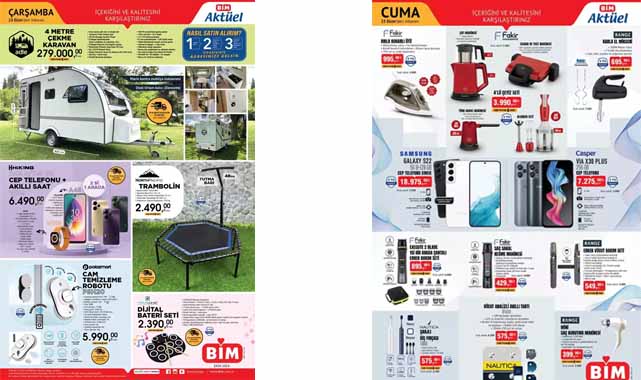 BİM, 25 Ekim aktüel kataloğu yayınlandı! Elektrikli ürünler indirimde