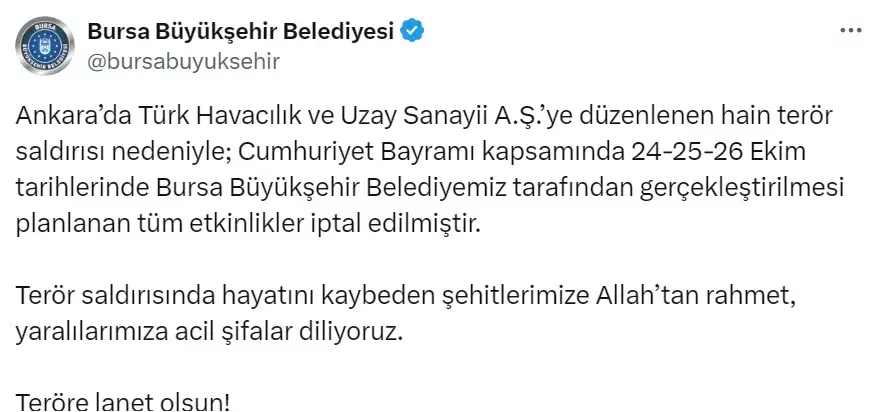 29 Ekim etkinlikleri iptal mi? Cumhuriyet Bayramı kutlanmayacak mı? 