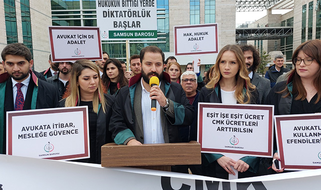Samsun’da avukatlar isyan etti!