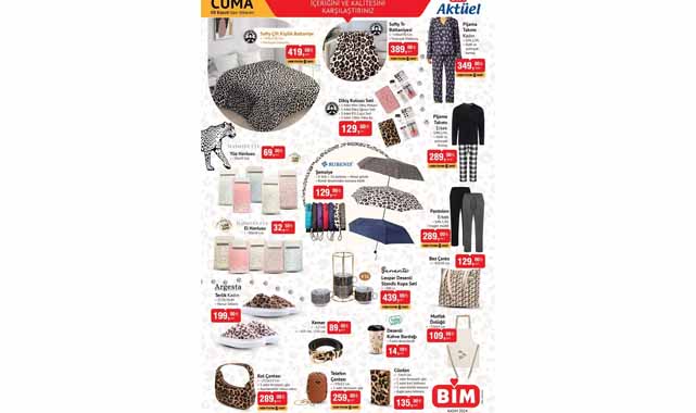 BİM'de 8 Kasım'da elektronikten ev tekstiline indirim fırsatları