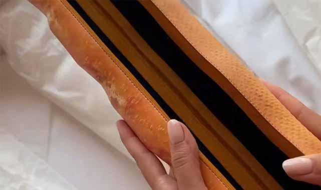 Rachel Araz baget ekmek şeklindeki çanta için 42 bin lira ödedi