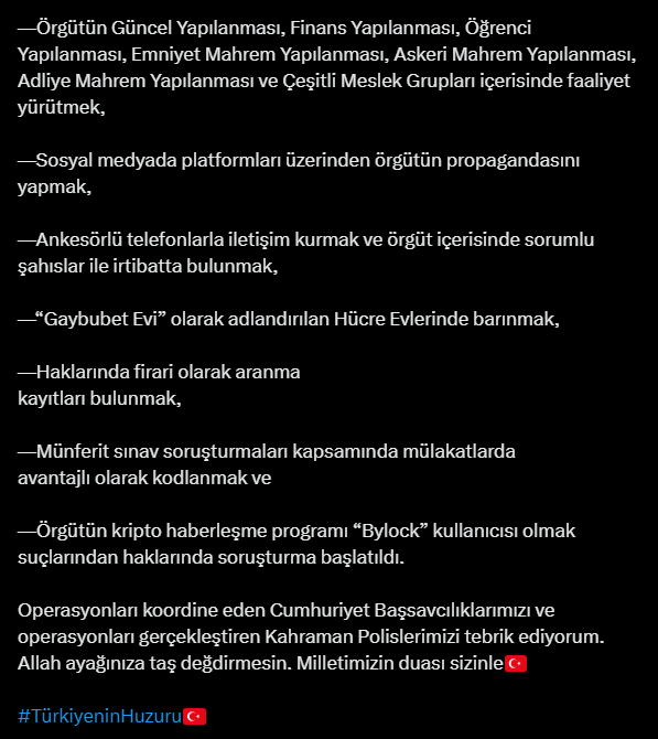 "Kıskaç-30" operasyonu: FETÖ’ye yönelik 459 gözaltı!