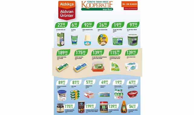 Tarım Kredi Market'ten kaçırılmayacak kasım ayı indirim fırsatları