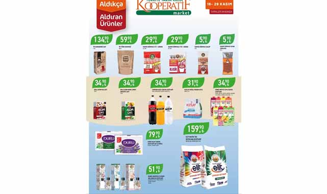 Tarım Kredi Market'ten kaçırılmayacak kasım ayı indirim fırsatları