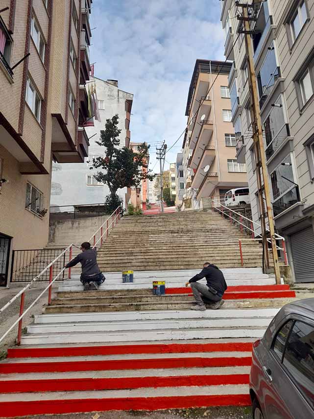 Samsunspor'un renkleri İlkadım'ı süsledi!