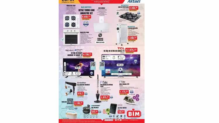 BİM'de beyaz eşyadan günlük ihtiyaç ürünlerine büyük indirim