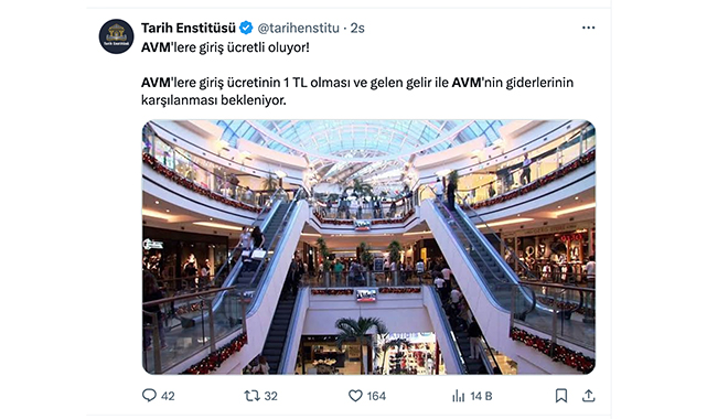 AVM'lere giriş ücretli olacak