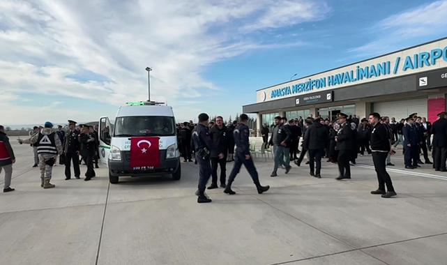 Samsunlu Şehit Teğmen Dağlı'nın cenazesi Merzifon'a getirildi