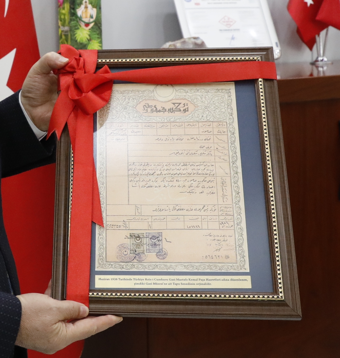 Samsun'da Atatürk'e ait tarihi tapu senedi bulundu