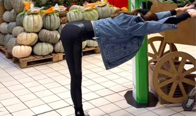 Ebru Şallı, "Süper markette pilates yaptı