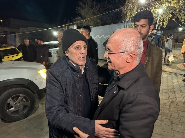 Far Falastin Hapishanesi'nden serbest bırakılan Mehmet Ertürk, ailesine kavuştu