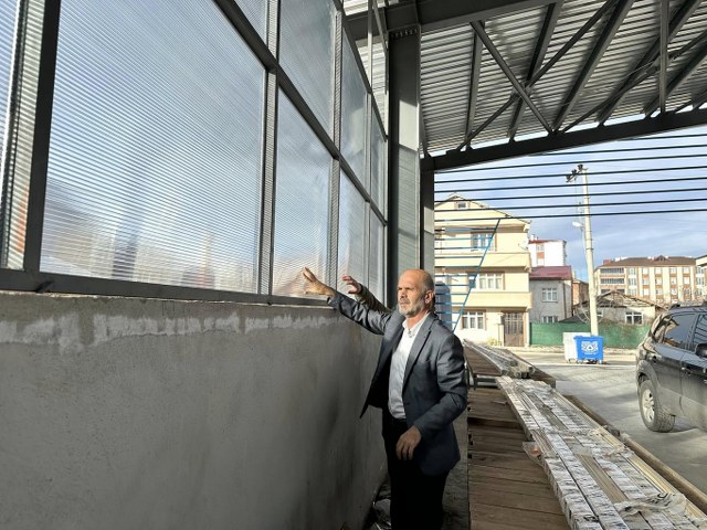 Samsun Ladik'te pazaryeri artık daha sıcak ve güvenli