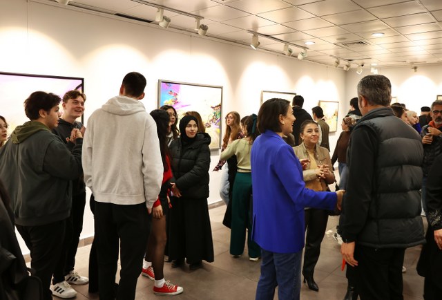 Samsun'da Hasret Yavuz'un kişisel resim sergisi sanatseverlerle buluştu