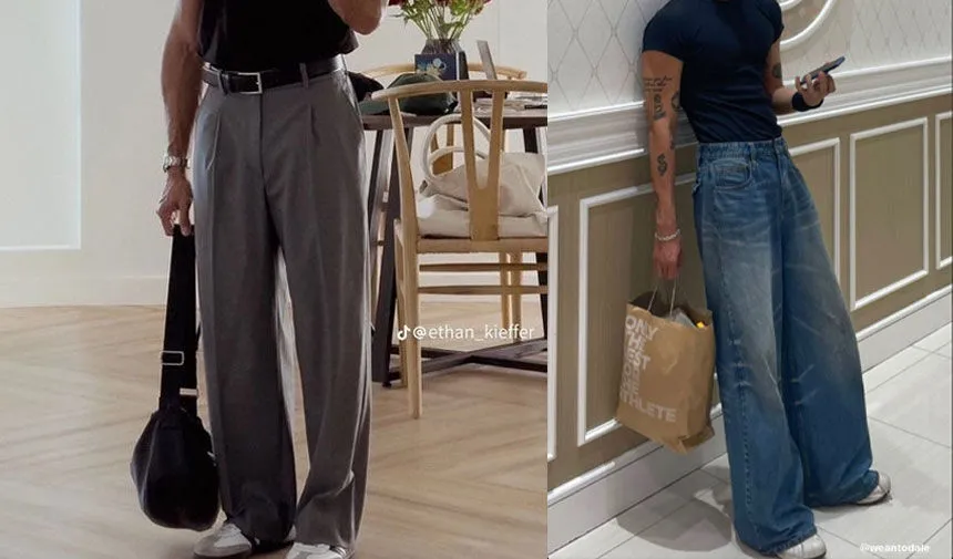 Yeni pantolon modası ‘Baggy’: Slim pantolonlara veda! Hem rahat hem havalı
