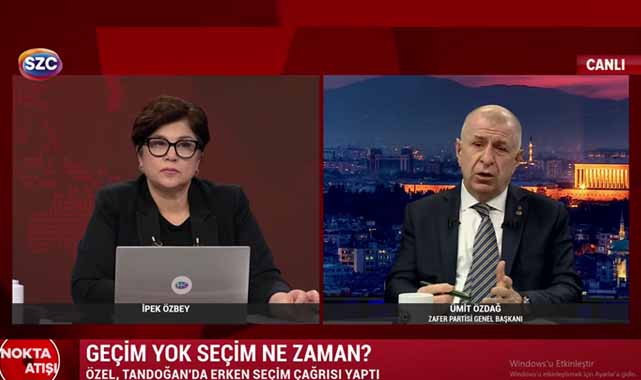 ZP Genel Başkanı Ümit Özdağ: Erdoğan erken seçim hazırlığında