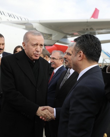 Cumhurbaşkanı Recep Tayyip Erdoğan Samsun’a geldi 