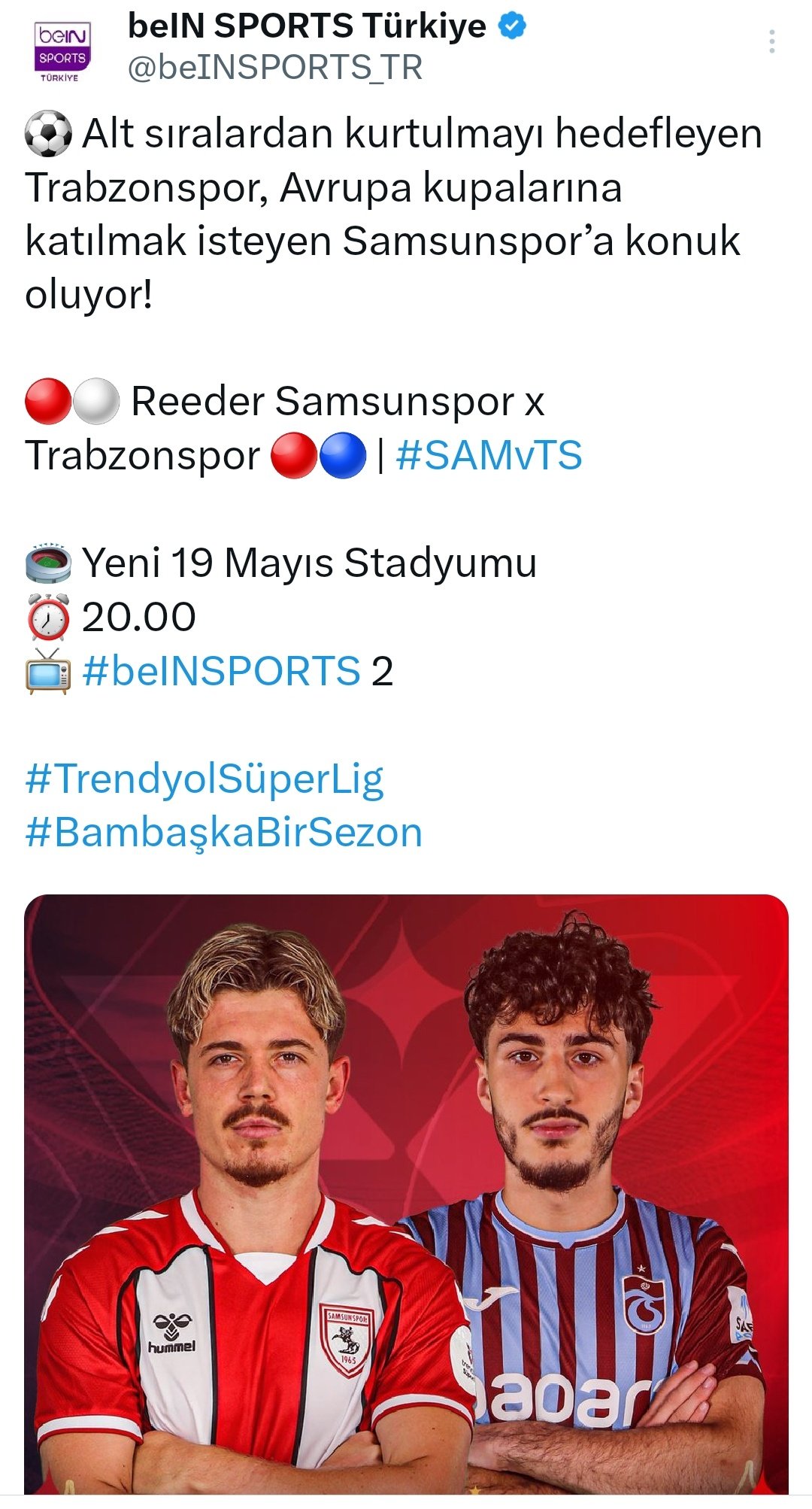Samsunspor taraftarından yayıncı kuruluşa tepki 'Neden sildiniz?'
