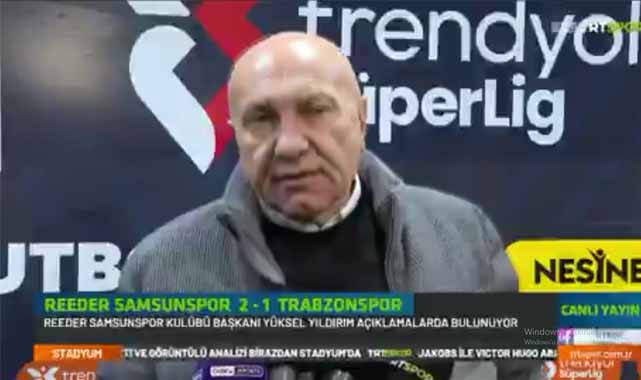 Samsunspor Başkanı Yüksel Yıldırım'dan galibiyet sonrası önemli açıklamalar