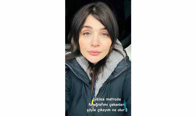 Evine metroyla dönen Gonca Vuslateri gizlice fotoğrafını çekenlere seslendi