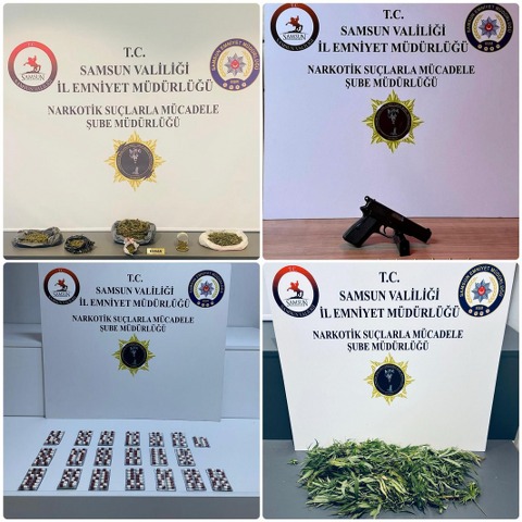 İlkadım, Atakum ve Havza’da uyuşturucu operasyonu