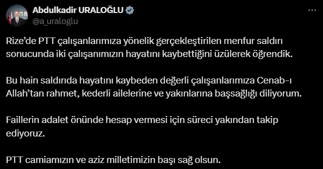 PTT şubesine silahlı saldırı: 2 çalışan hayatını kaybetti!