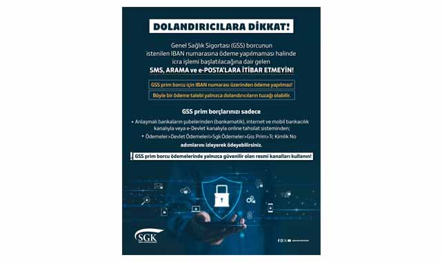 SGK dolandırıcılara karşı uyardı
