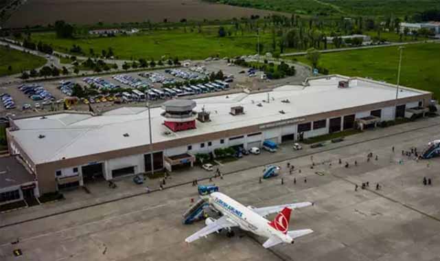 Samsun Çarşamba Havalimanı'nda geçen yıl yaklaşık 1 buçuk milyon yolcuya hizmet verildi