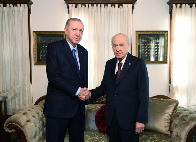 Cumhurbaşkanı Erdoğan, Bahçeli ile görüştü