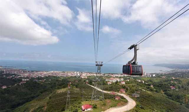 Samsun'da teleferik aylardır hizmet vermiyor