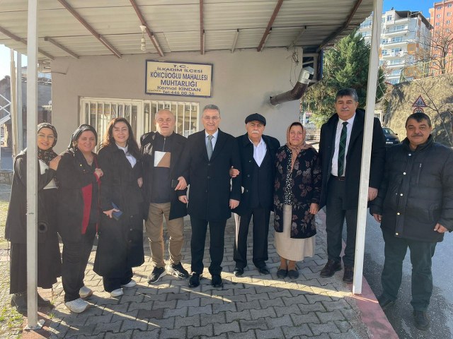 Samsun İlkadım Belediye Başkanı Kurnaz muhtar ziyaretlerine devam ediyor