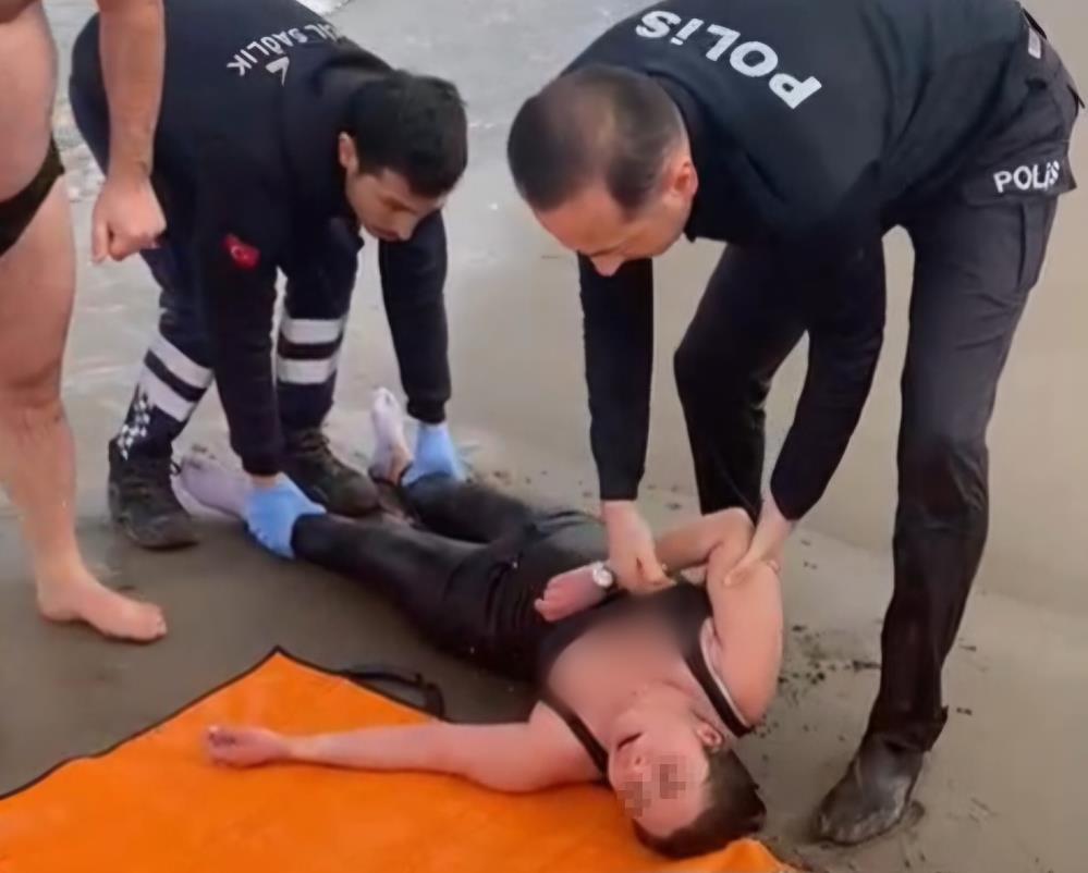 Samsun'da intihar eden kadını kahraman polis kurtardı