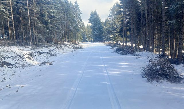 Yakakent'te kar yağışı etkili oldu