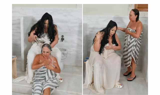 Safiye Soyman ve Bülent Ersoy hamam keyfi