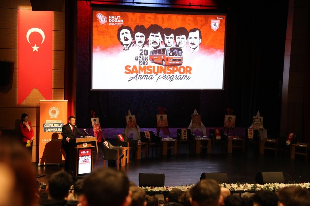 Samsun'da 20 Ocak 1989 Samsunspor Anma Programı düzenlendi