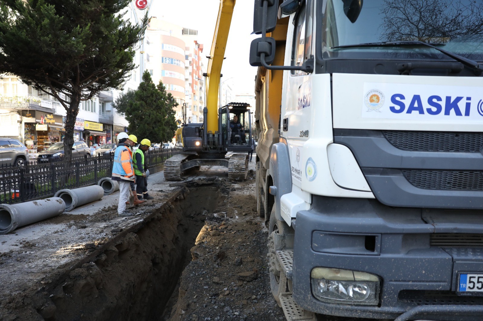 Samsun'da kanalizasyon hatları yenileniyor