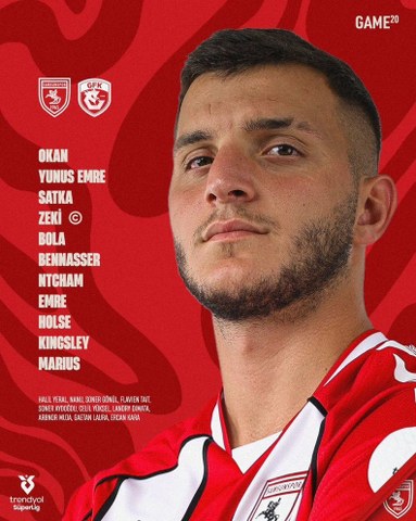 Samsunspor'un Gaziantep FK maçı ilk 11'i açıklandı