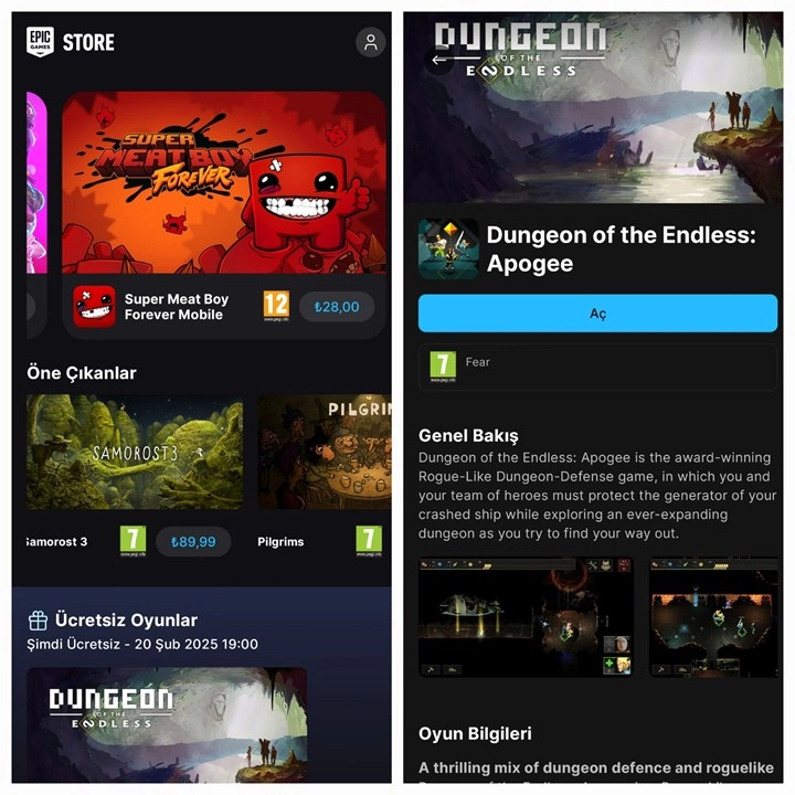 Epic Games Mobilde büyük değişim: Her ay ücretsiz oyun fırsatları