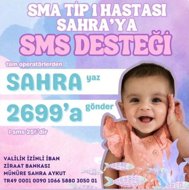 Samsun’da SMA hastası Sahra için zaman daralıyor!