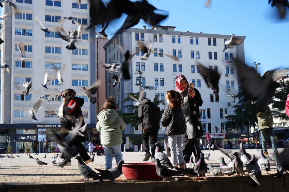 Samsun’da kış ayında yaz havası yaşanıyor