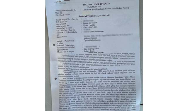 Kargocu kılığında öğrenciyi dolandırdı