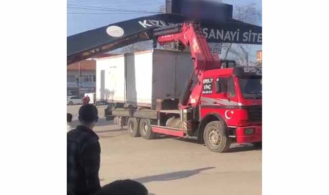 Samsun Bafra Kızılırmak Sanayi Sitesi'nde panik anları