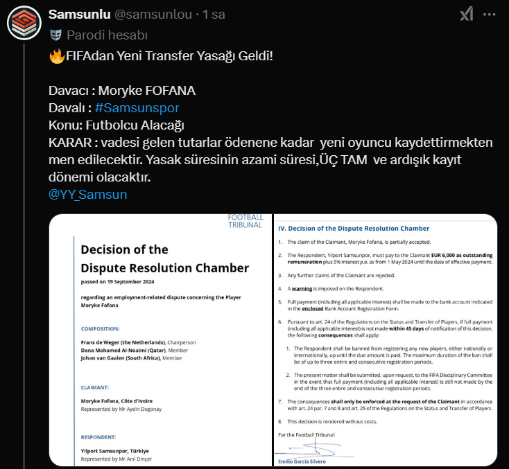 Yüksel Yıldırım'dan transfer yasağı iddialarına sert tepki 'Fofana terbiyesizlik yaptı'