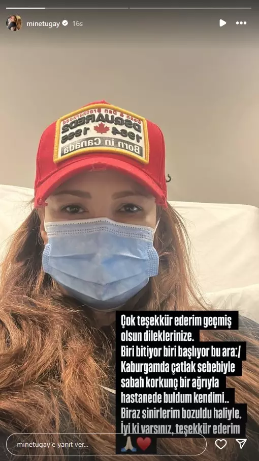 Ünlü oyuncu Mine Tugay hastanelik oldu: “Bitik haldeyim”