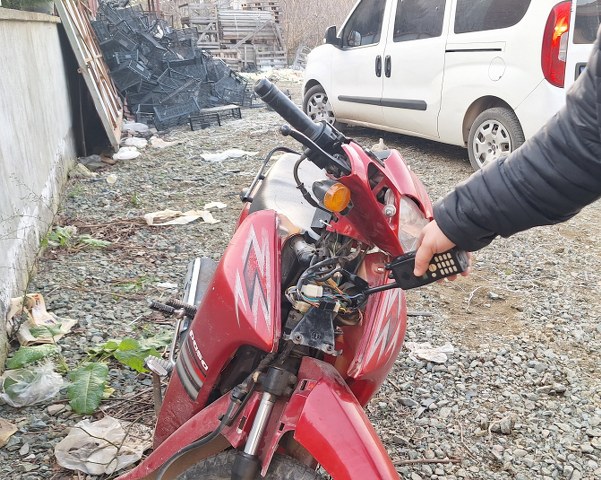 Samsun Bafra'da motosiklet hırsızları kıskıvrak yakalandı
