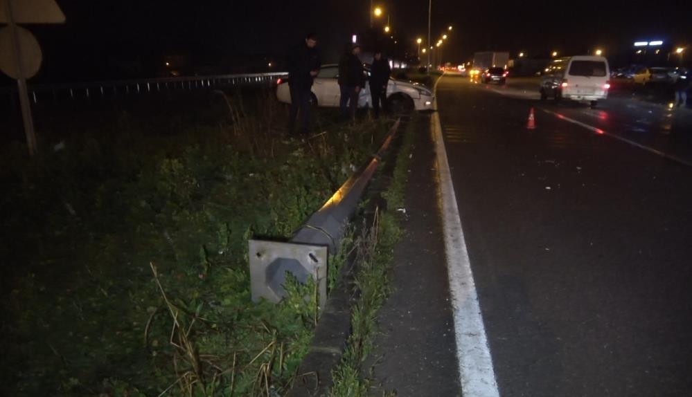 Bafra'da yaşanan kazada 3 kişi yaralandı