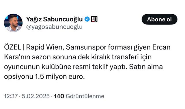 Samsunspor'un o futbolcusunu Avusturya devi istiyor!