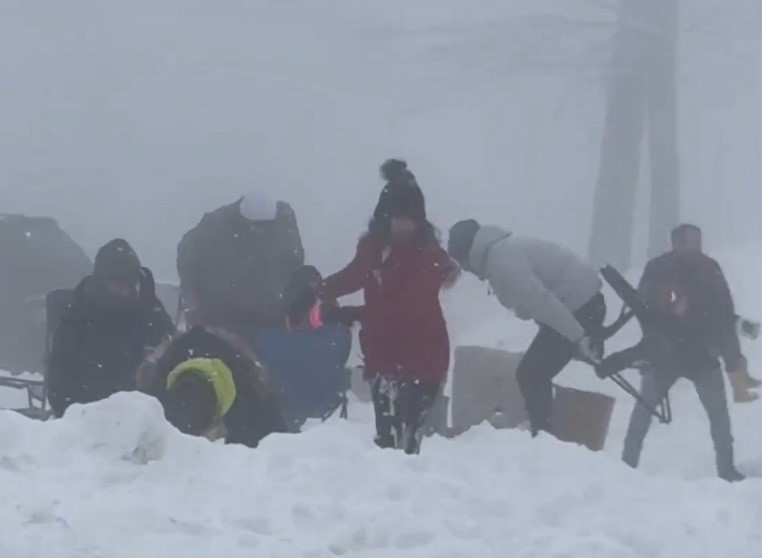 Samsun'da kar görmek isteyenler Kocadağ, Nebiyan ve Ladik'e akın etti
