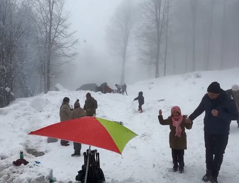 Samsun'da kar görmek isteyenler Kocadağ, Nebiyan ve Ladik'e akın etti