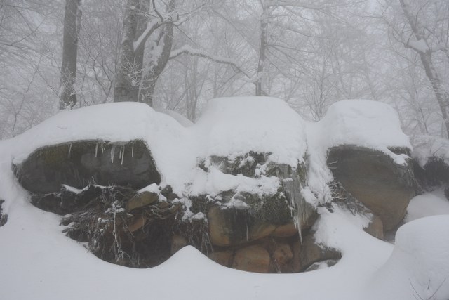 Samsun'da Nebiyan Dağı beyaza büründü