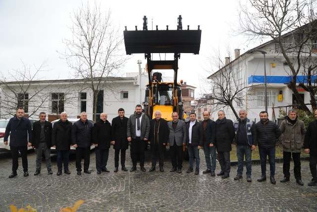 Samsun Kavak'ta iş makinesiyle hizmet kalitesi artacak